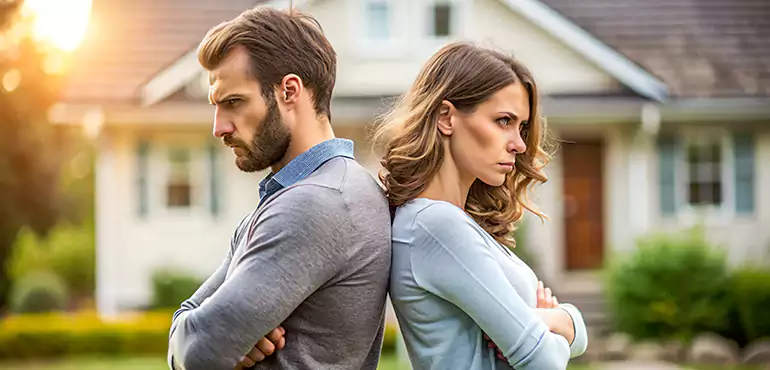 The House Is Sold After One Partner Keeps It For A Specified Time in Newport East, RI